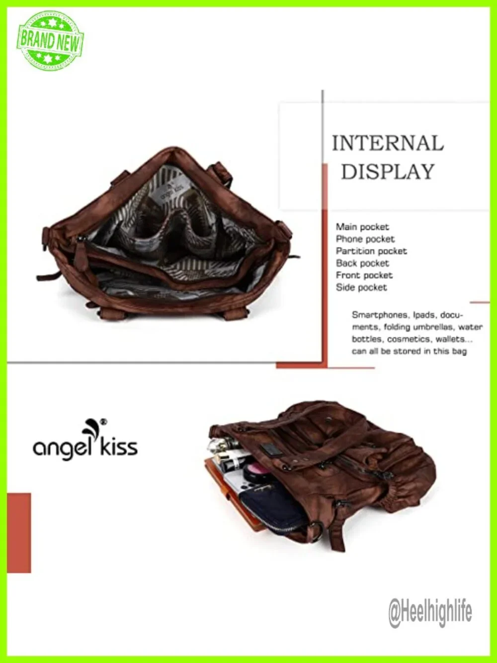 Large PU Leather Hobo Bag with Crossbody Strap, Shoulder Bag for Women